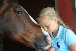 Emme Smith and her equine pal!